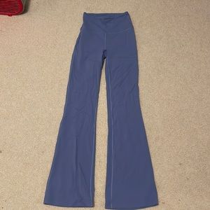 Purple/blue lululemon align flare pants